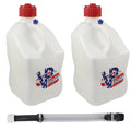 VP Racing 5.5 Gallon Motorsport Liquid Jug (2 Pack) with 14 Inch Hose Kit