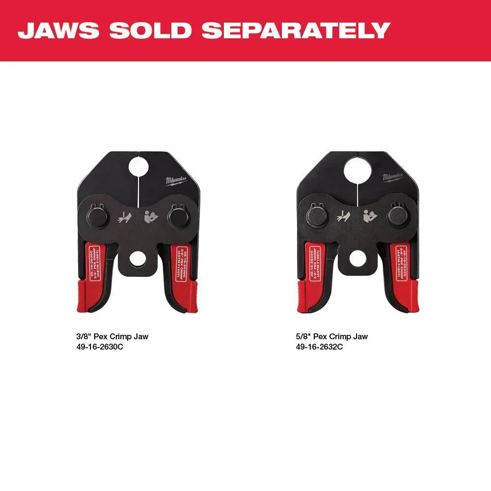 Milwaukee 2674-22C M18 18V Short Throw Press Tool Kit w/ PEX Crimp Jaws