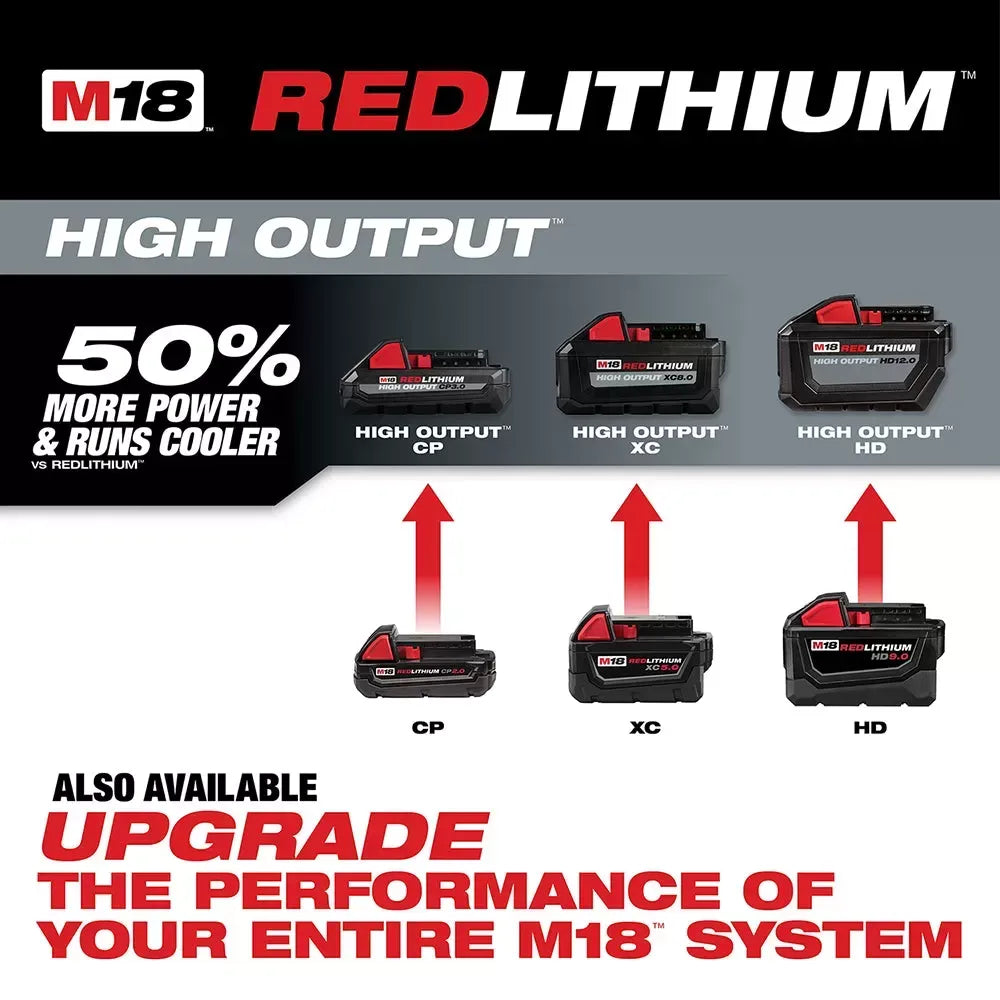 Milwaukee 48-11-1852 M18 18V 5.0Ah REDLITHIUM XC Extended Battery - 2pk