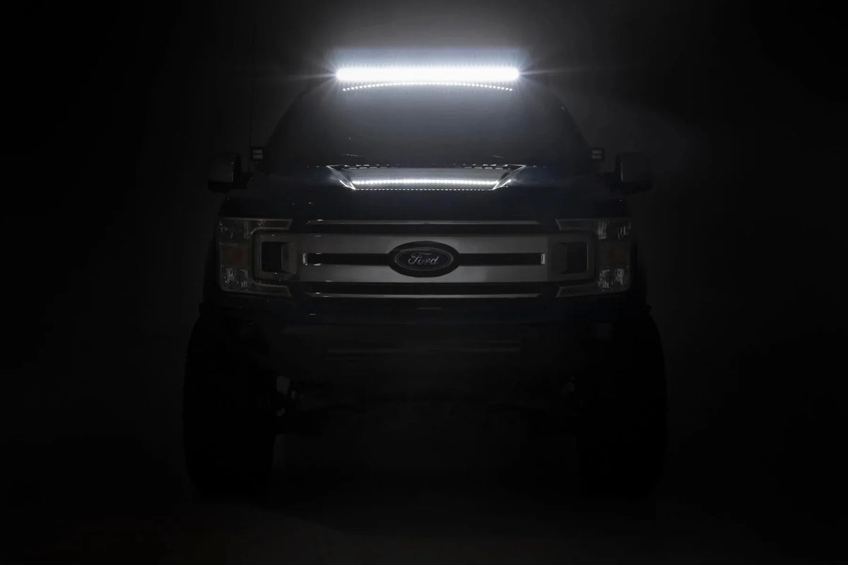 Rough Country Roof Rack System w/40 Front & Rear LED for 15-18 F-150 - 51022 Fits select: 2015-2016,2017-2018 FORD F150