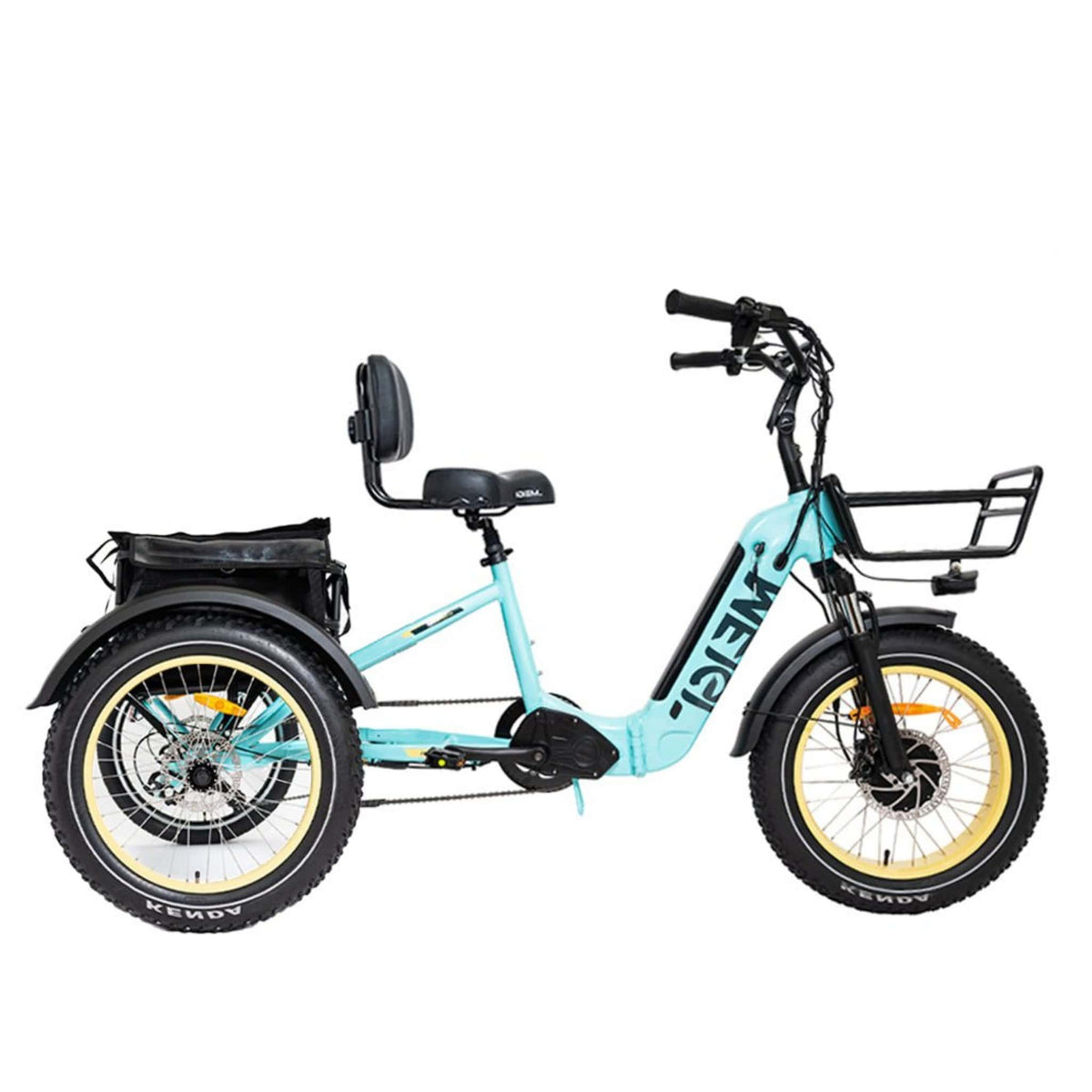 20-Inch 48V 750W Foldable Fat-Tire Electric Trike, 330-Lb. Capacity