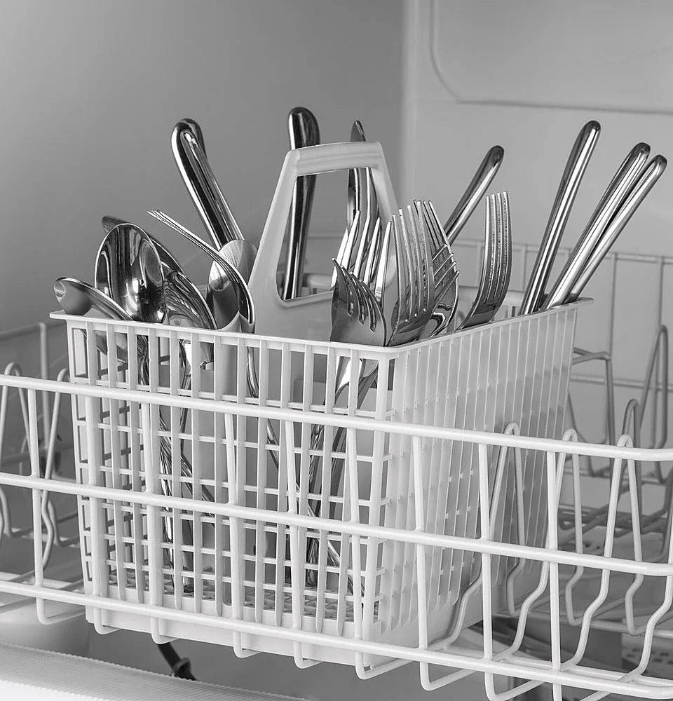 GE - 24 Built-In Dishwasher - White on white