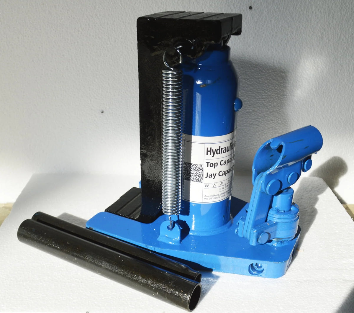 INTBUYING Hydraulic Machine Toe Jack Lift 2.5/5Ton Hydraulic Jack Ram Machine Stand Tool Oil Rigging