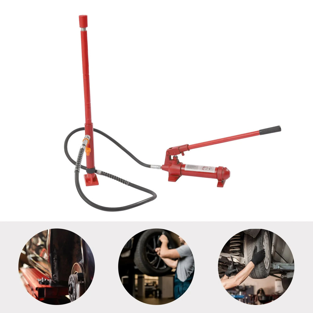 Miumaeov 6 Ton Porta Power Kit, 72 in Oil Hose Hydraulic Car Jack Ram 4.92 inch Lifting Height Autobody Frame Repair Power Tools for Loadhandler Truck Bed Unloader Farm