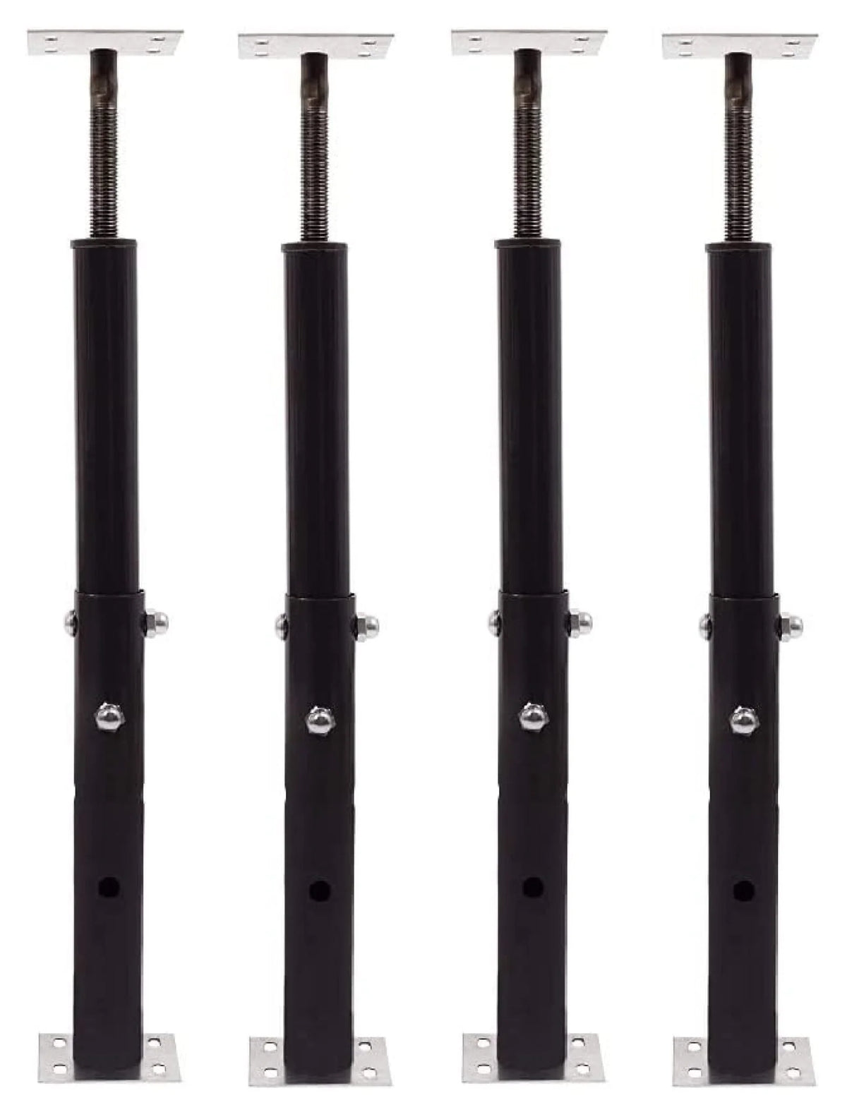 Akron Products Adjustable Floor Jack (Model C-3), Akron Jacks Floor Jacks, Telescoping Jack for Temporary Support, Size Range 1'7''-3' (Fоur Расk)