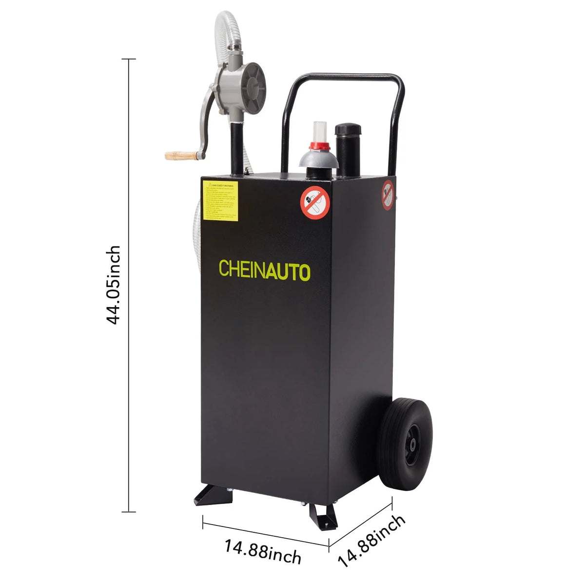 DSstyles 30 Gallon Gas Caddy with PumpStorage Tank Portable Gasoline Dieselfor Car, Lawnmower, ATV, Boat, Motorcycle