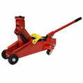 CB16448 Mini Red 2 Ton 4000 lbs Hydraulic Floor Jack Lift Tool on Wheels with Case, Red