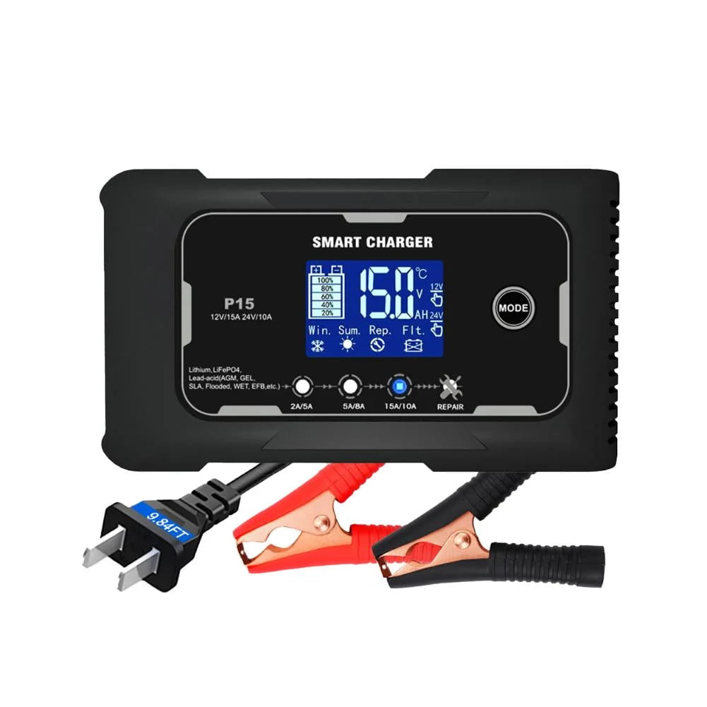 20A Car Motor Battery Charger Automatic Pulse Repair for AGM Lithium Lead-A H4V3