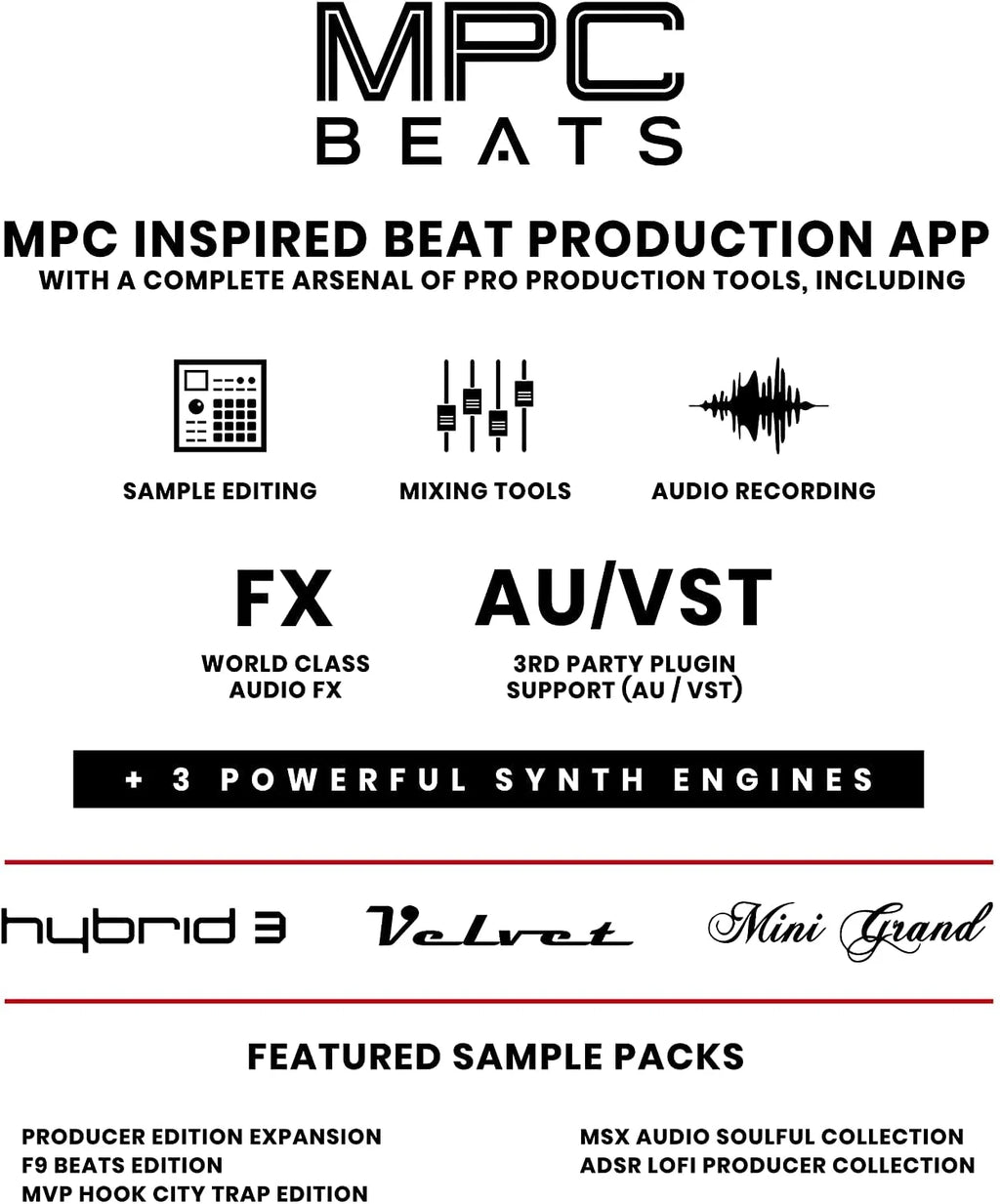 AKAI Professional MPK Mini White MK3 and M-Audio HDH40-25-Key USB MIDI Keyboard Controller with Beat Pads, Studio Headphones and Software Suite