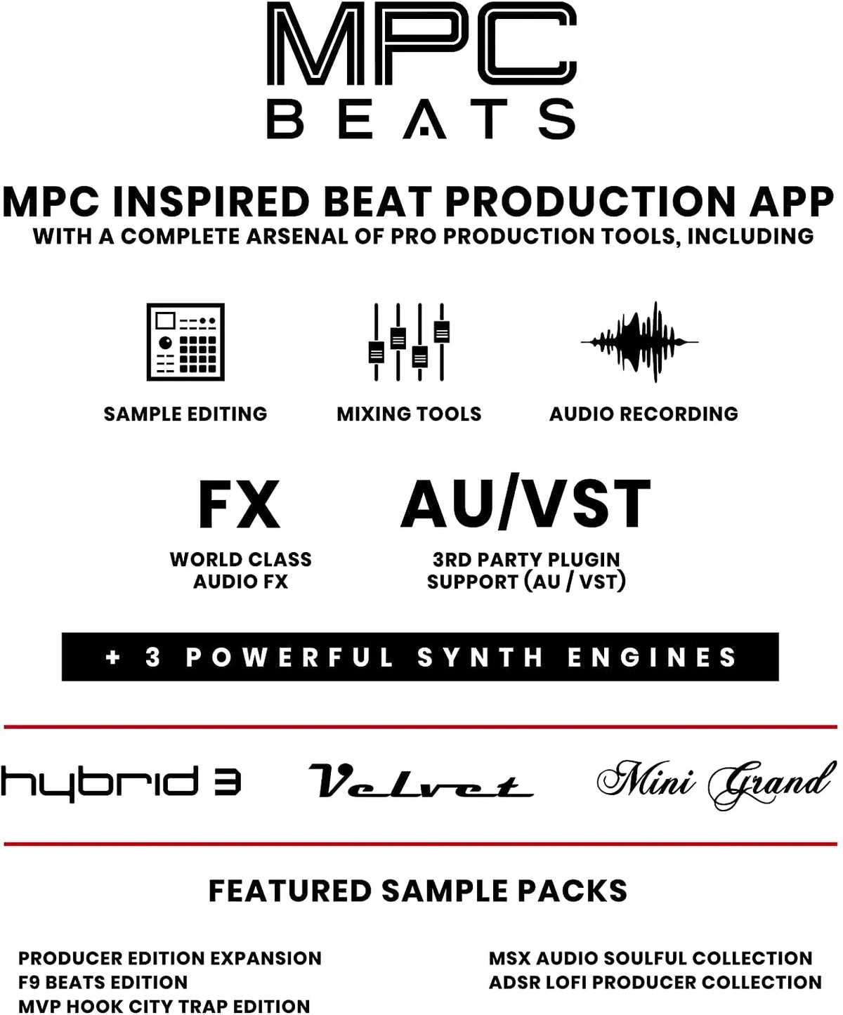 AKAI Professional MPK Mini White MK3 and M-Audio HDH40-25-Key USB MIDI Keyboard Controller with Beat Pads, Studio Headphones and Software Suite