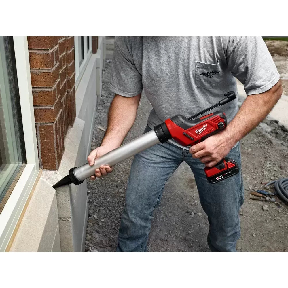 Milwaukee 2641-80 M18 18V 10-Ounce Caulk and Adhesive Gun - Bare Tool - Recon