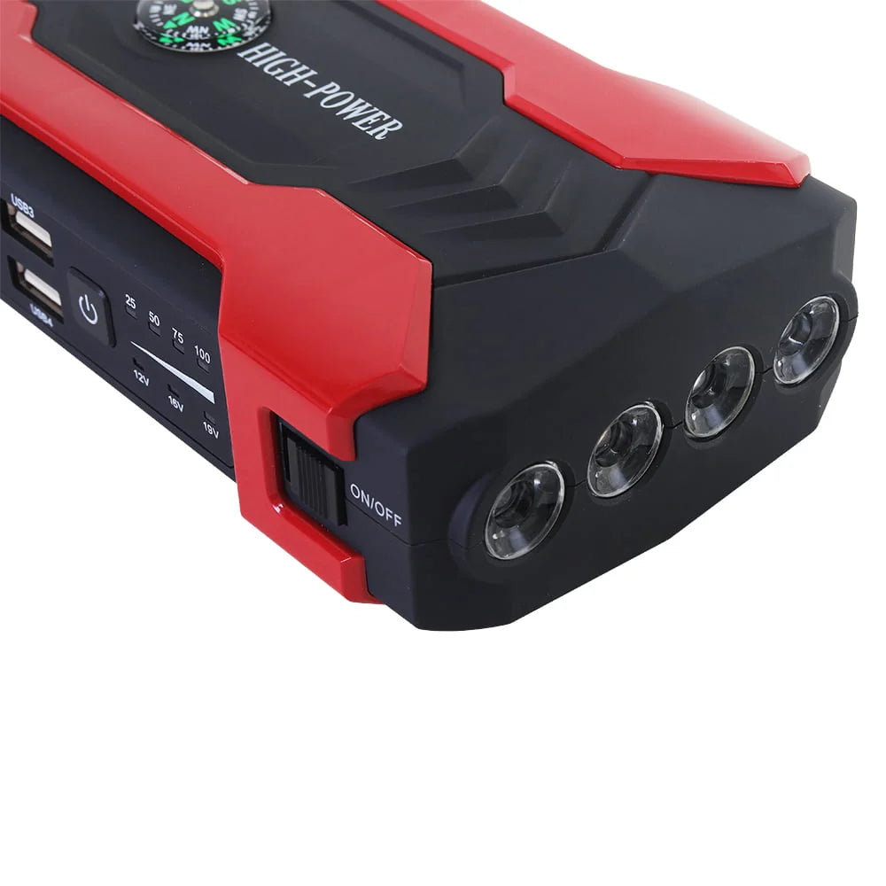 Car Jump Starter, 99800mAh Portable Charger Power Bank with LED Flash Light