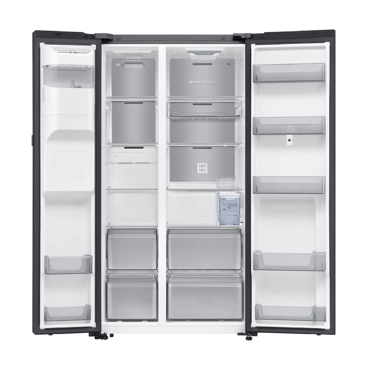 21 Cu. Ft. Side-by-Side Refrigerator Inverter with Practical Storage