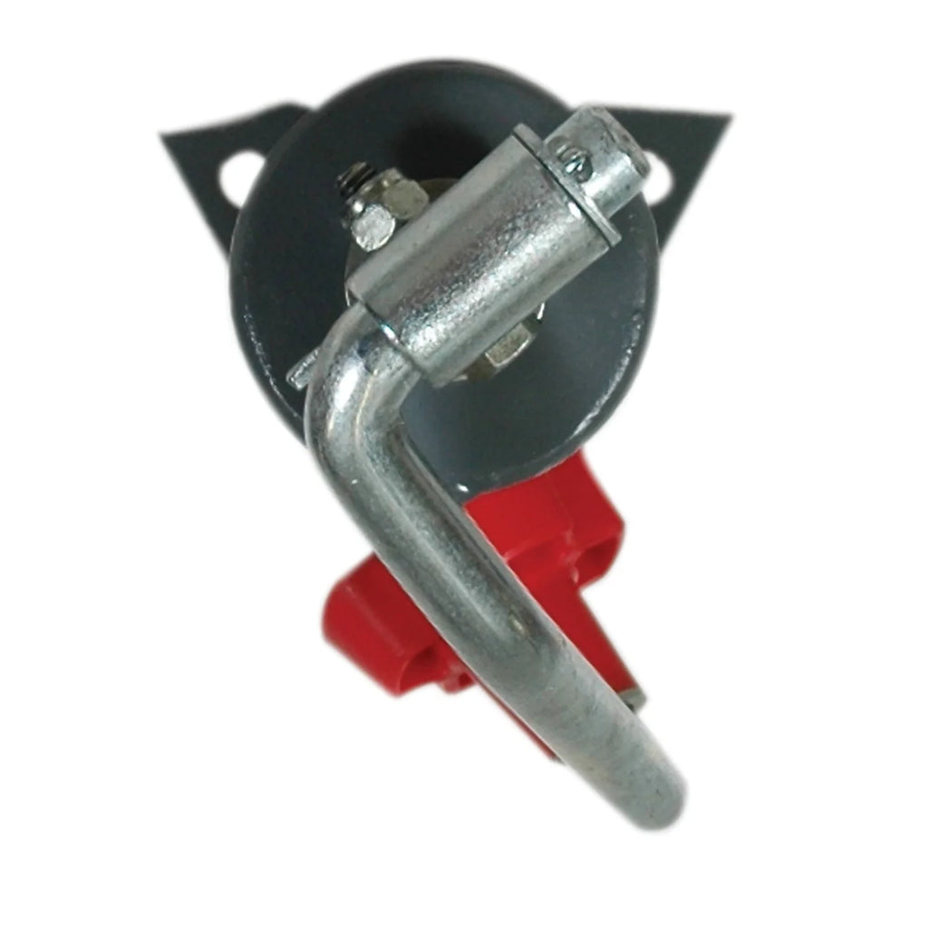 BULLDOG 175000 Round Trailer Jack, A-Frame, 5,000 lbs. Lift Capacity, Topwind, Bolt-On, 15 Inch Travel
