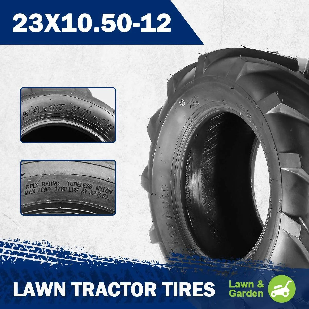 MaxAuto 23x10 50 12 23x10 5x12 23x10 50 Tubeless