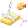 Cheese Slicer with Adjustable Thickness and Replaceable Cutting Wire, Non-Slip Base