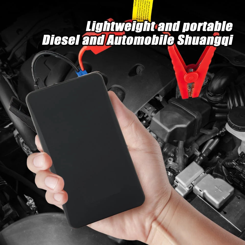Car Battery Jump Starter,6000mah 12V Peak Portable Battery Charger,For Up To 4.0L Gas Car & 5.0L Diesel Car, With USB Quick Charge And Led Lights, Jump Starter For Phones/Laptop/ Motorcycles, ZJ14