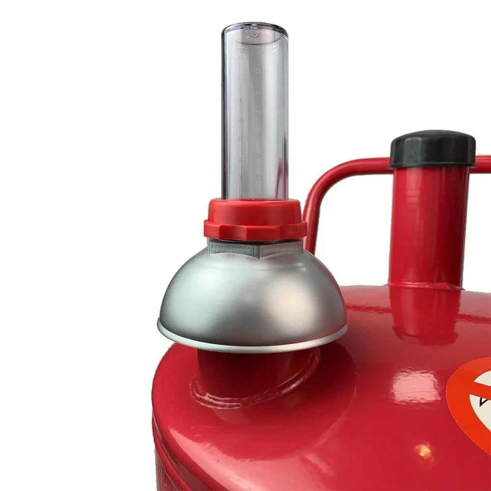 Roadstar 20 Gallon Portable Gas Caddy Fuel Storage Tank Large Gasoline Diesel Can Hand Siphon Pump, Red