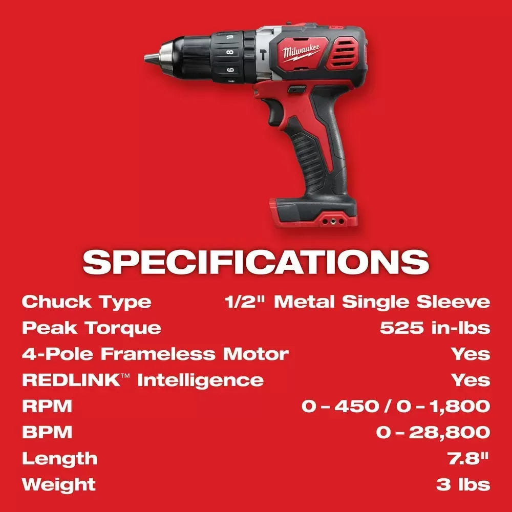 Milwaukee Pre-Sale Pre-Sale 2607-22B M18 18V Hammer Drill/Driver Kit w/ HACKZALL