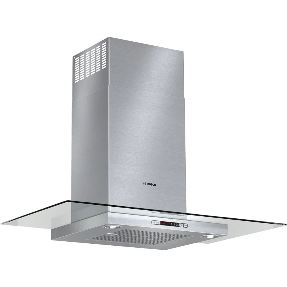 Bosch - Benchmark Series 36 Convertible Range Hood - Stainless steel and glass