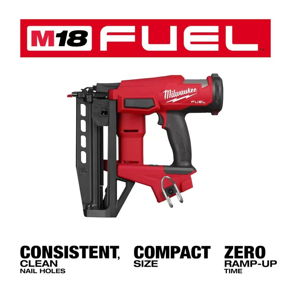 Milwaukee 3020-20 M18 FUEL 18V 16 Gauge Straight Finish Nailer - Bare Tool