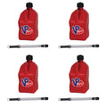 VP Racing Fuels Motorsport 5.5 Gal Utility Jug w/ Deluxe Hose, Red (4 Pack)