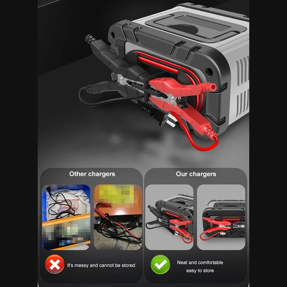Car and Motorcycle Battery Charger 12V/6A Intelligent Pulse Repair Charger