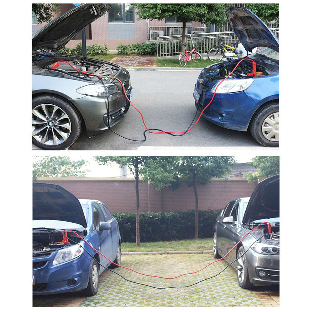 19-Feet 3000A Jumper Cables for Car Battery Emergency Cable Jump Start Firing Line Power Wire Copper Clip Clamp Boost Cord
