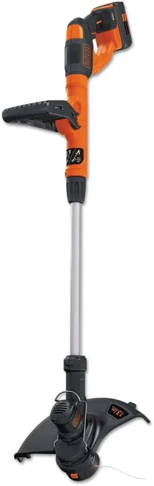 Black+Decker 40V MAX String Trimmer and Edger Kit, Cordless, 13 inch, 2-in-1, Battery and Charger Included (LST140C)