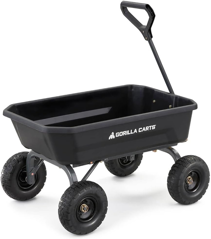 7GCG-NF Heavy-Duty Poly Dump Garden Cart, 7 Cu. Ft., 1,200-Lb. Capacity