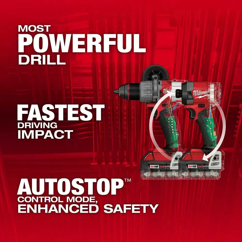 Milwaukee M18 FUEL 18V Cordless 2-Tool Combo Kit w/ 5.0AH Batteries, Black Friday Pre-Sale Only $39.99 and 2 Additional 5.0AH Batteries For The First 100 Customers