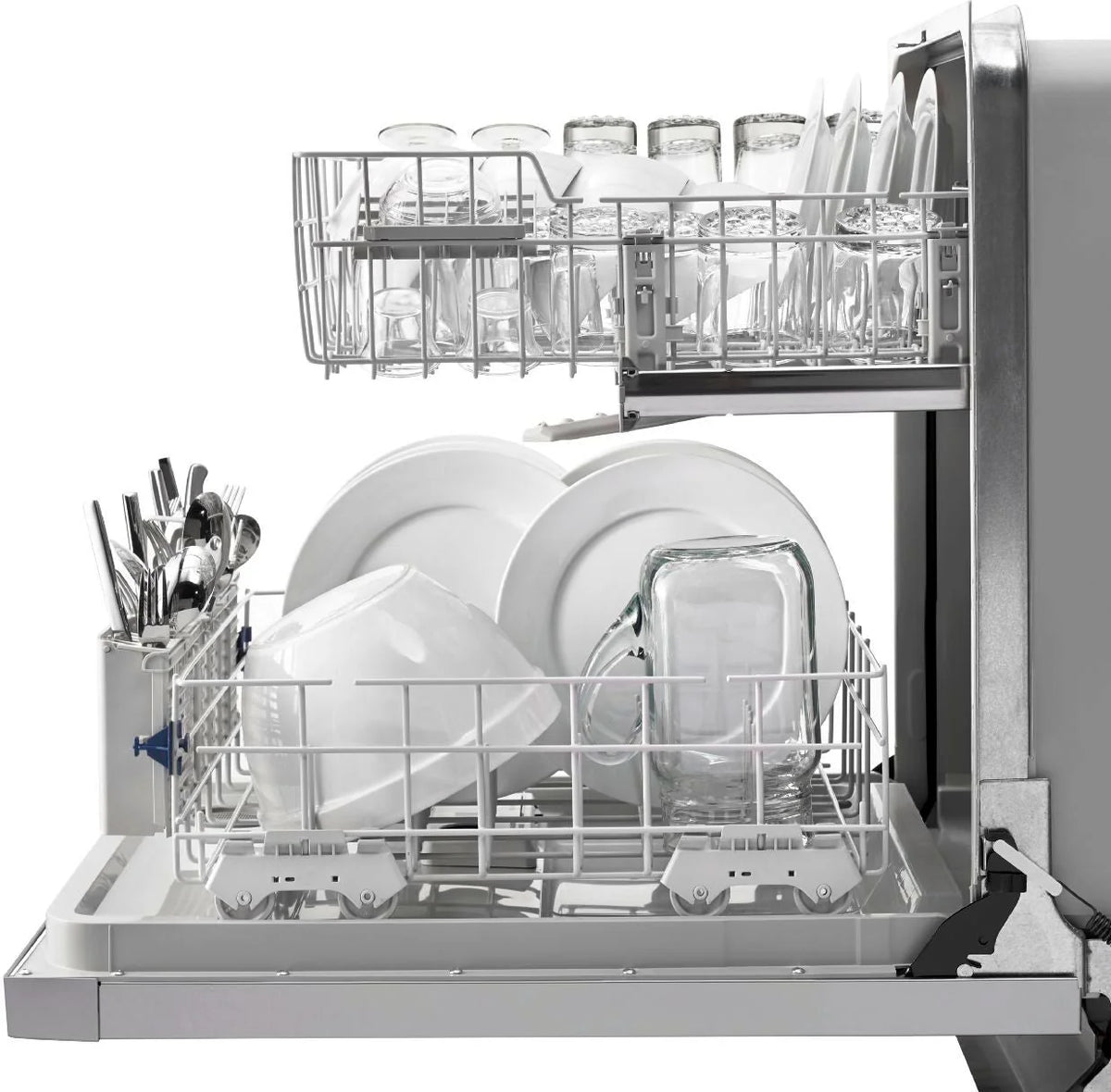 Whirlpool - 24 Front Control Tall Tub Built-In Dishwasher - Black