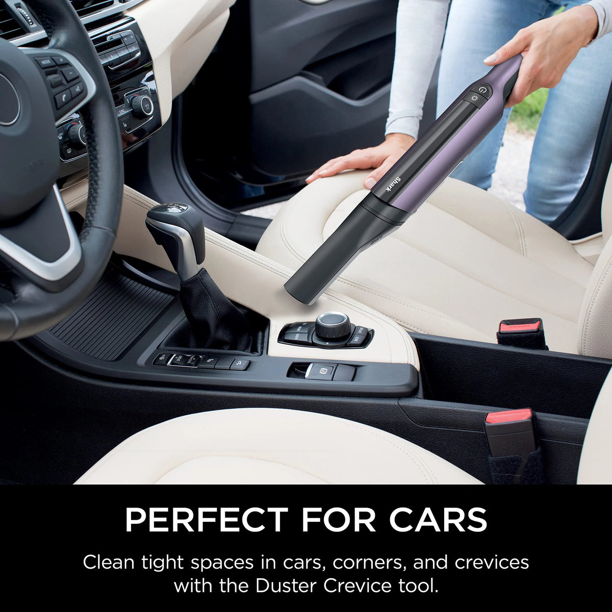 Shark WV410PR WANDVAC Cordless Hand Vacuum, Ultra-Lightweight & Portable with Powerful Suction & Tools for Pets, Designed for Car & Home, Violet