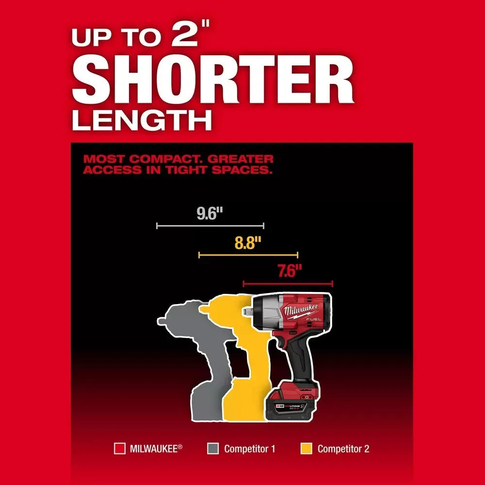 Milwaukee Pre-Sale 2967-22 M18 FUEL 18V 1/2 High Torque Impact Wrench Friction Ring Kit