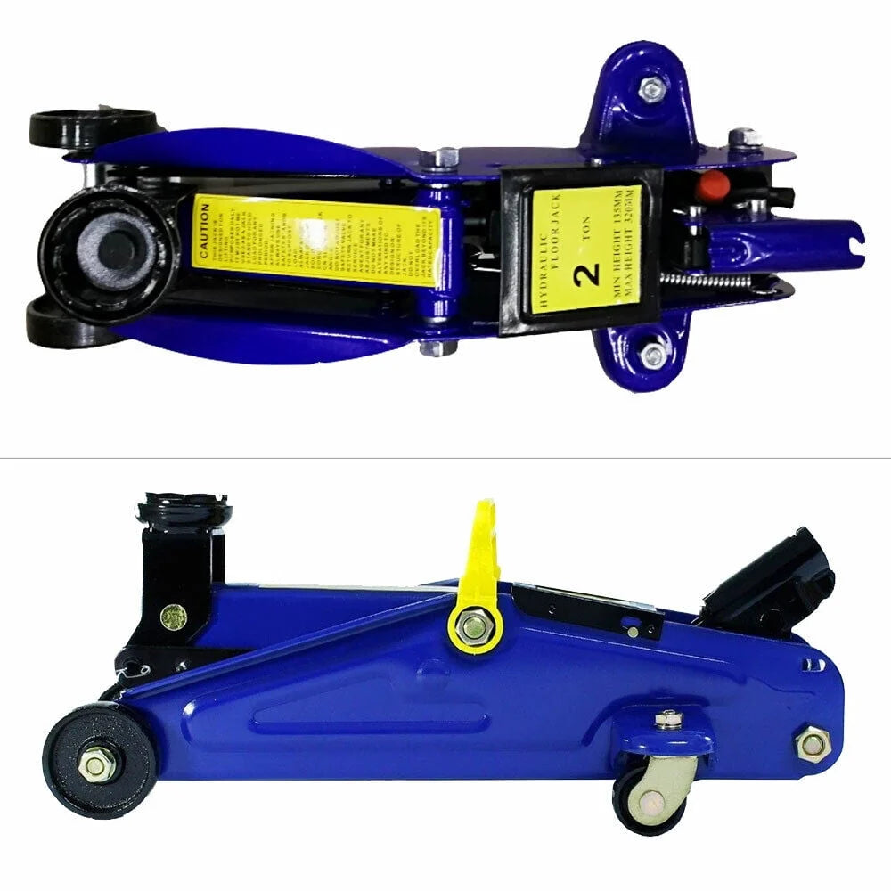 Bowoshen 2T 2Ton Tonne 2000Kg Lightweight Protable Car Van Trolley Lifting Floor Jack