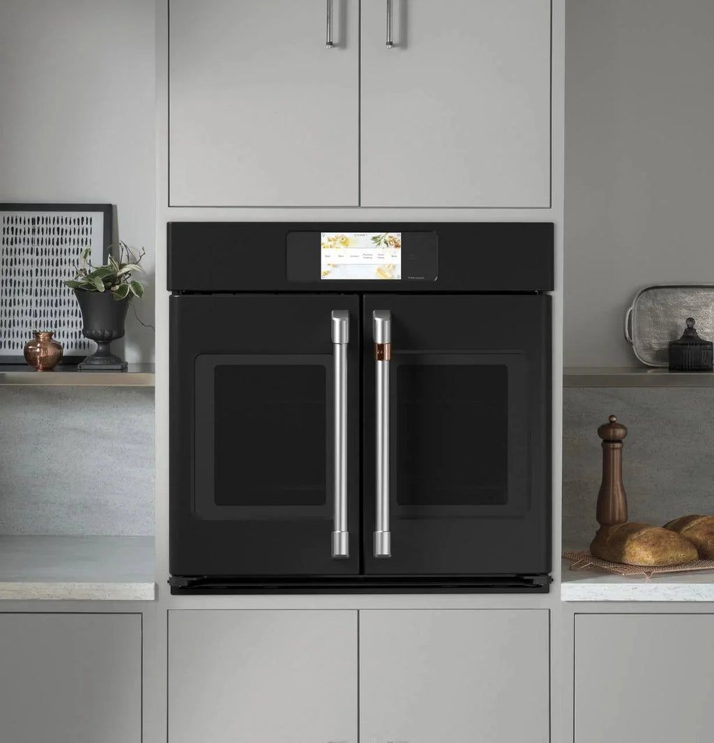 Café CTS90FP3ND1 30 inch Matte Black Single Convection Smart Electric Wall Oven