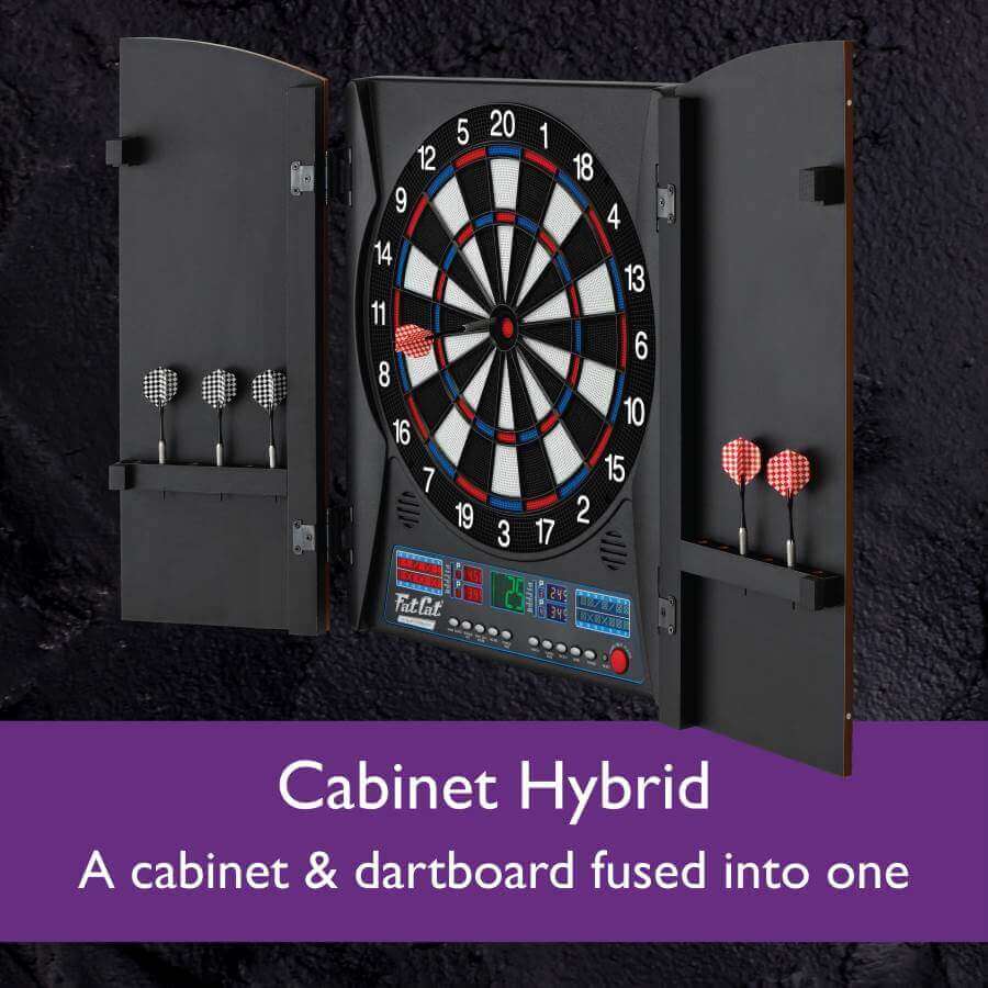 Fat Cat Electronx Electronic Dartboard, 13.5 Compact Target