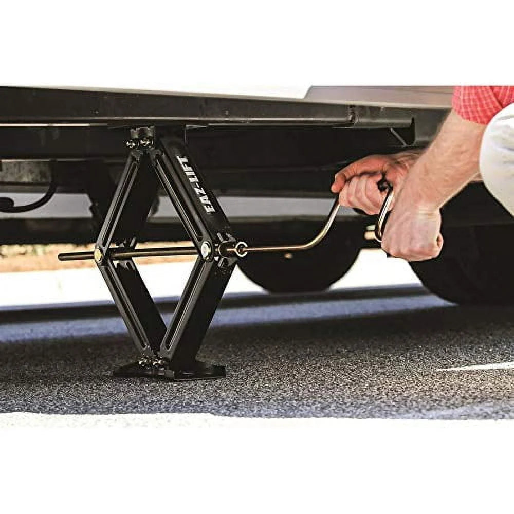 Camco Eaz-Lift 24-inch Heavy-Duty Scissor Jacks | Features a 7,500 lb Load Capacity, a Heavy-Duty Steel Construction, and Comes in a Set of 2 (48830)