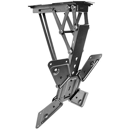 VIVO Electric Ceiling TV Mount for 23 to 55 inch Screens, Flip Down Motorized Pitched Roof VESA Mount, White, MOUNT-E-FD55W