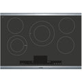 Bosch - Benchmark Series 30 Built-In Electric Cooktop with 5 elements and Stainless Steel Frame - Black with Stainless Steel Trim
