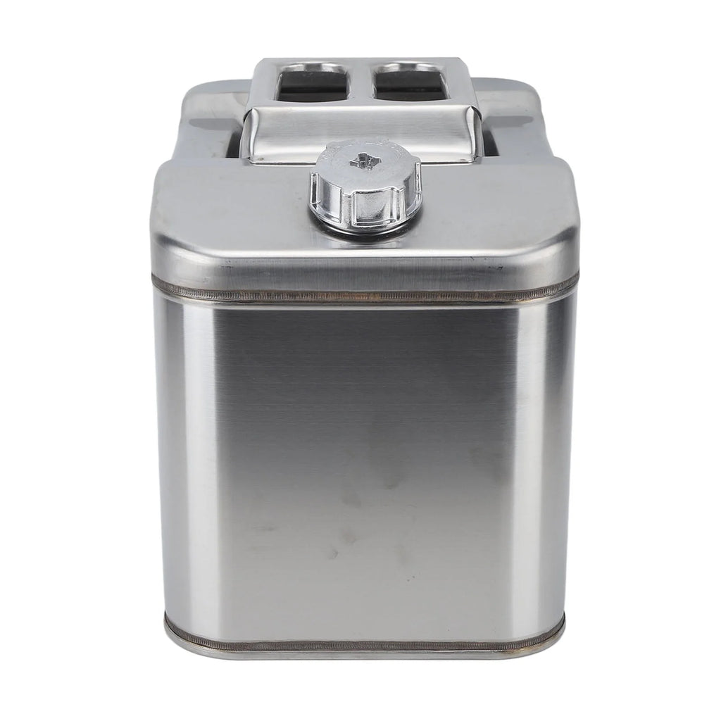 Gasoline , Silver 20L Fuel Can Stainless Steel With Handle For Lawn Mowers