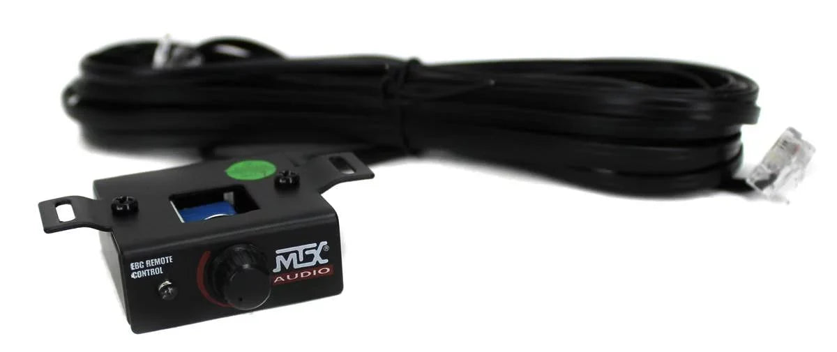 MTX 12 Dual Loaded Car Subwoofer w/Sub Box, Amplifier, & QPower Wiring Kit