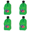 VP Racing Fuels Motorsport 5.5 Gallon Square Utility Jugs, Green (4 Pack)