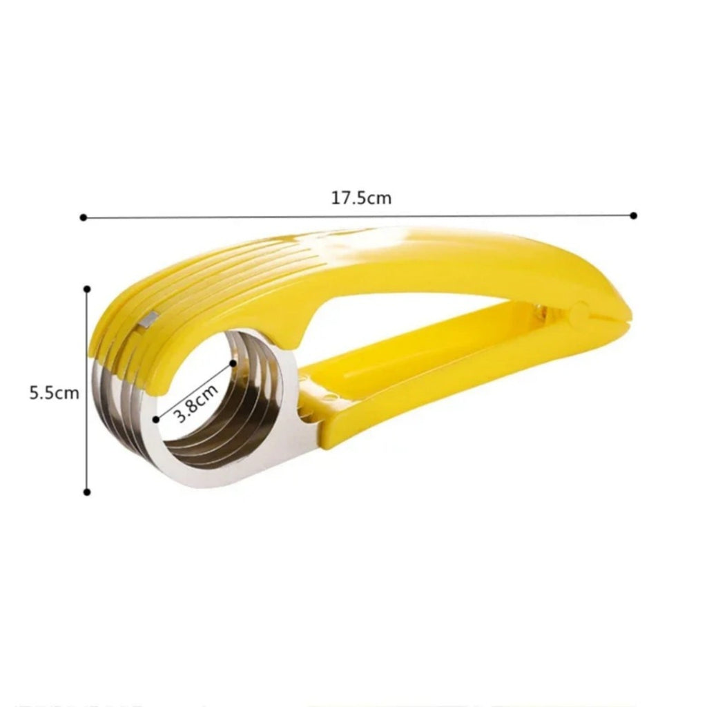 Curved Blade Banana Slicer with Angled Handle for Fruits and  Vegetables
