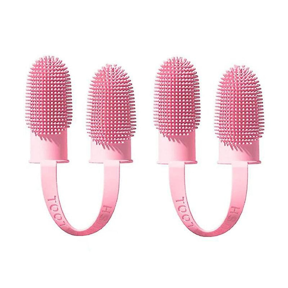 Finger Toothbrush for Dogs and Cats with Dual Design and 800  Bristles