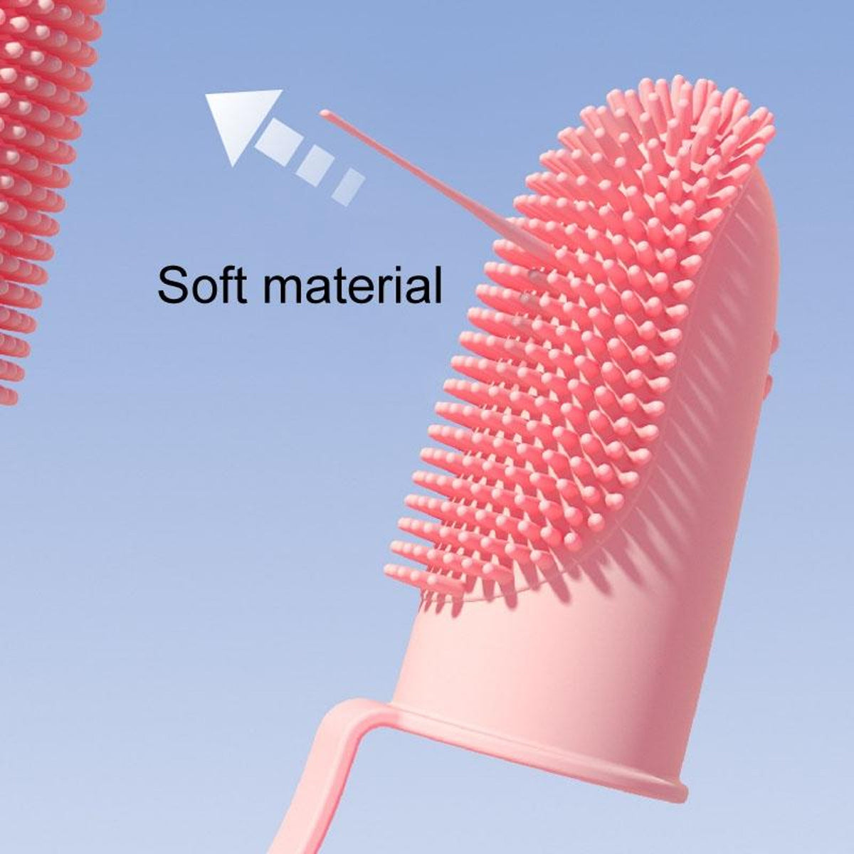Finger Toothbrush for Dogs and Cats with Dual Design and 800  Bristles