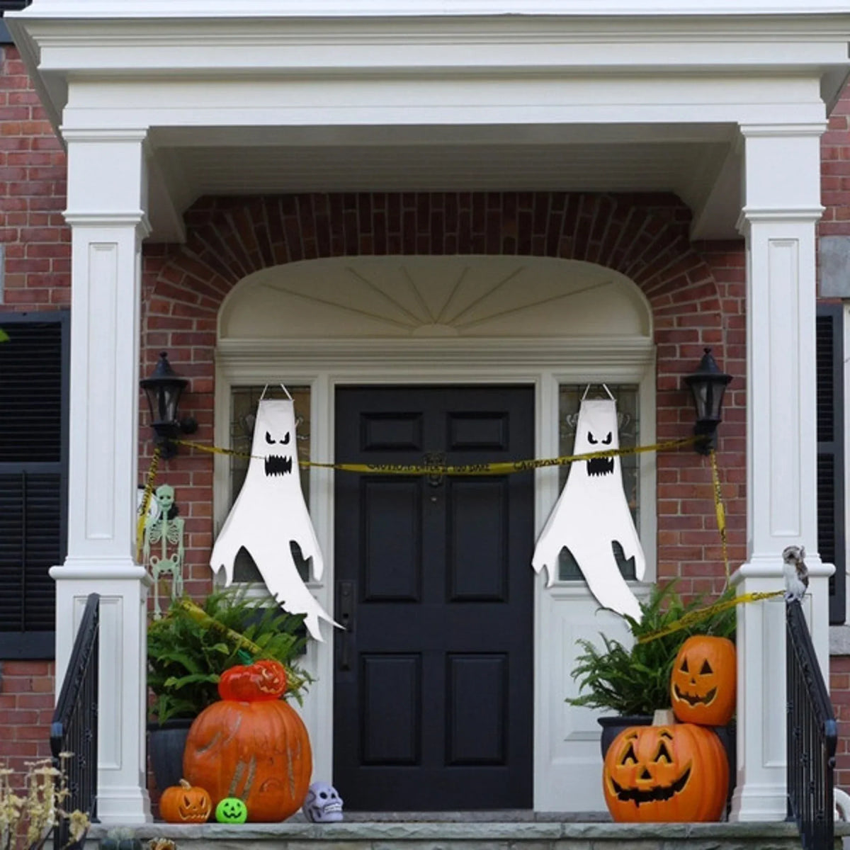 Hanging Ghost Decoration with LED Lights, 47.24 Inches Tall