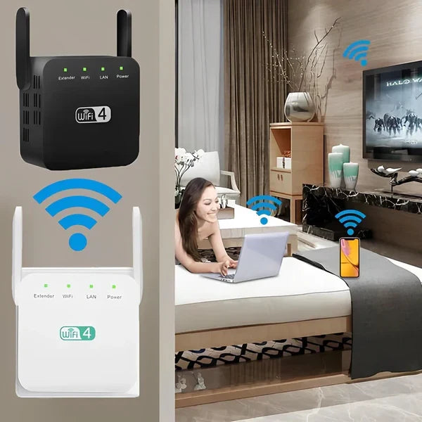 Extended Range Dual Antenna WiFi Repeater