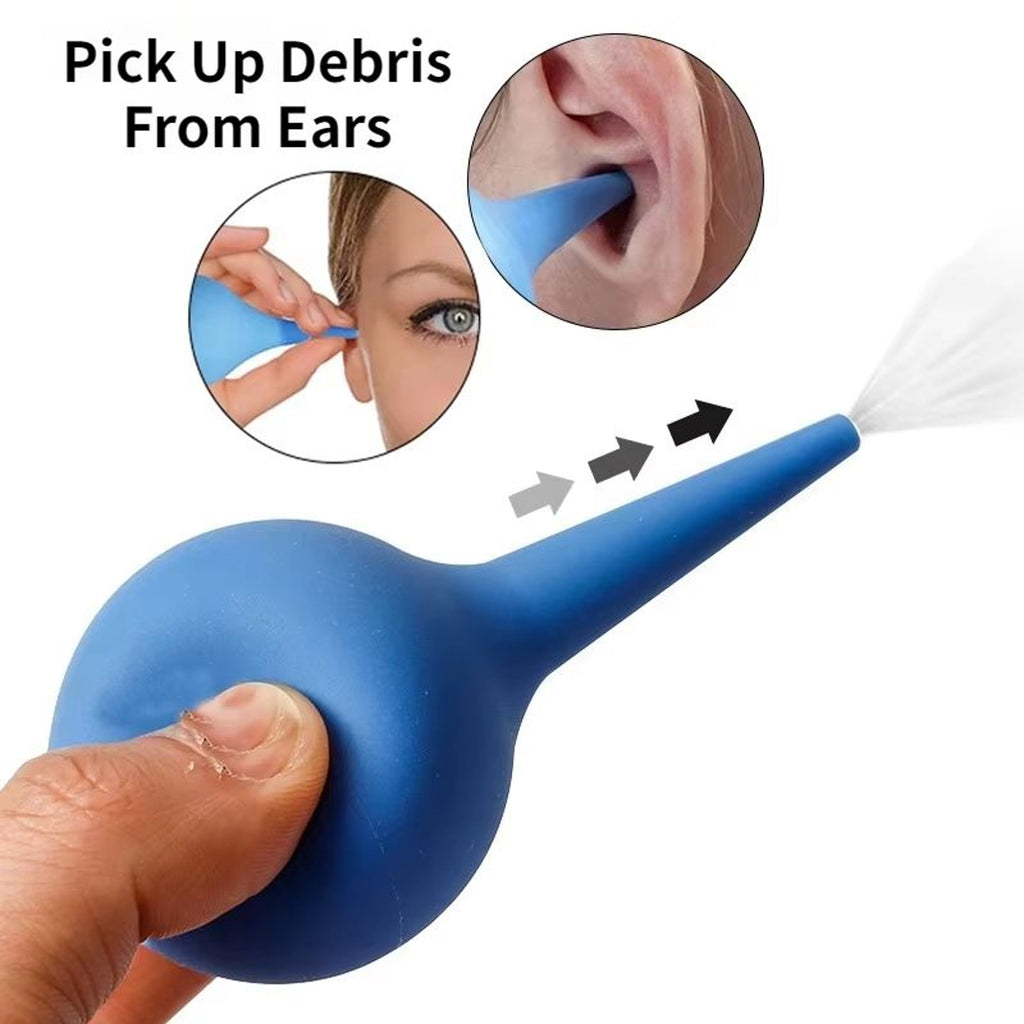 Ear Irrigation Kit with Bulb Syringe and Air Blower Pump for Wax  Removal