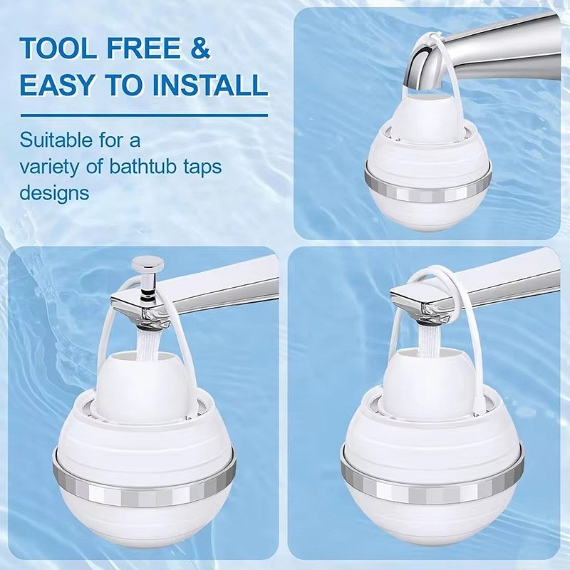 Faucet Mount Tub Filter with Eight-Layer Filtration and Mineral  Enrichment